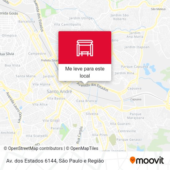 Av. dos Estados 6144 mapa