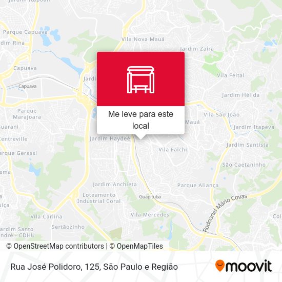 Rua José Polidoro, 125 mapa
