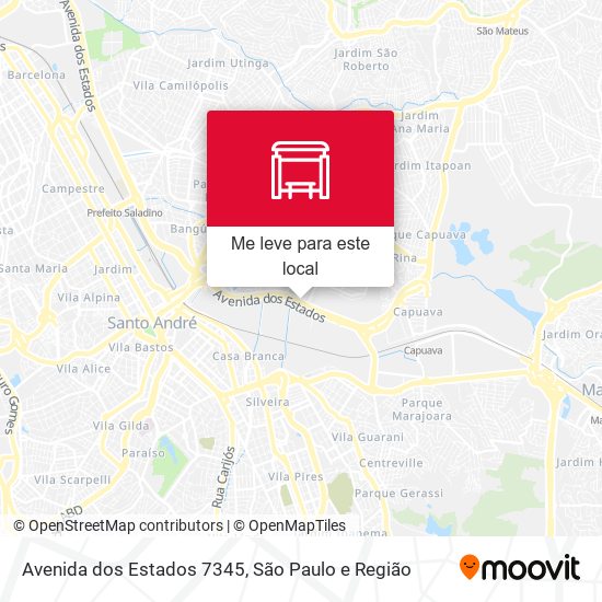 Avenida dos Estados 7345 mapa