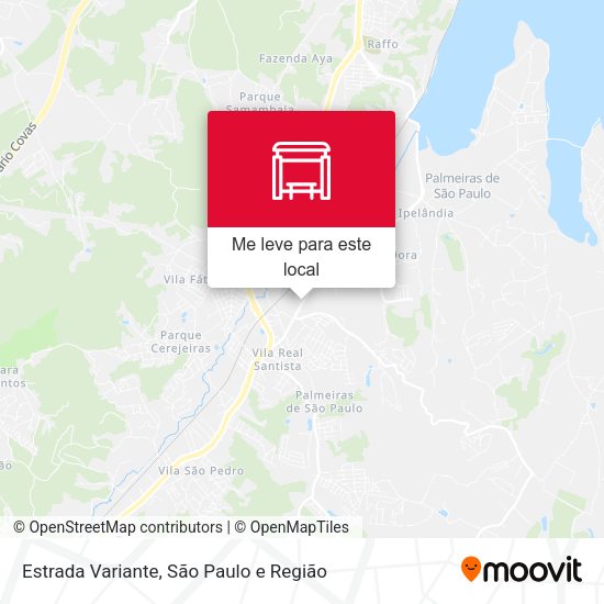 Estrada Variante mapa