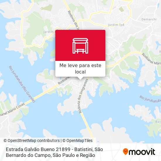 Estrada Galvão Bueno 21899 - Batistini, São Bernardo do Campo mapa