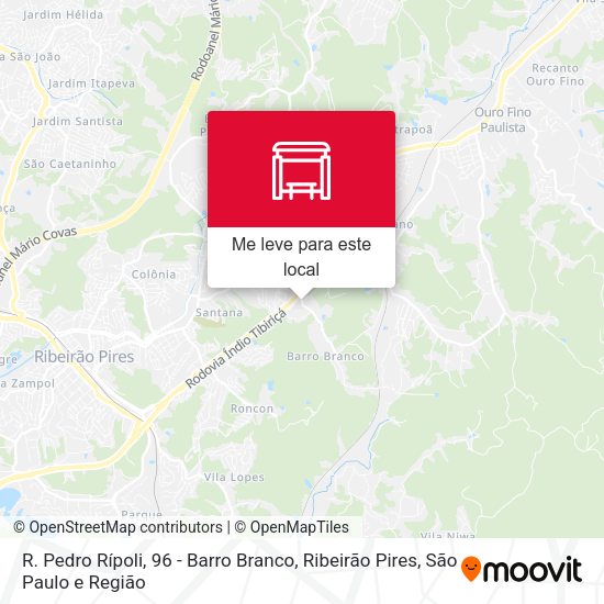 R. Pedro Rípoli, 96 - Barro Branco, Ribeirão Pires mapa