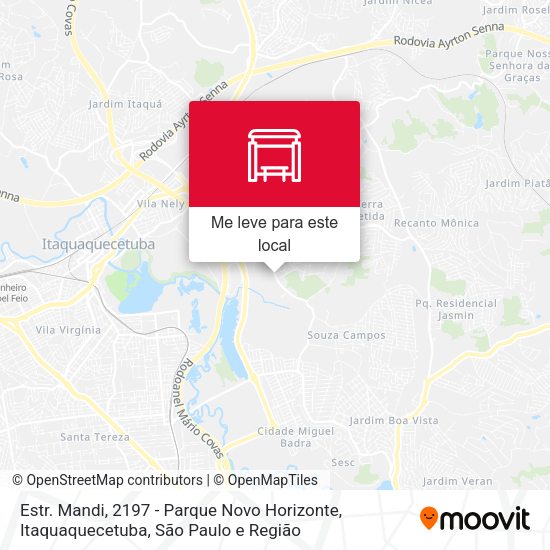 Estr. Mandi, 2197 - Parque Novo Horizonte, Itaquaquecetuba mapa