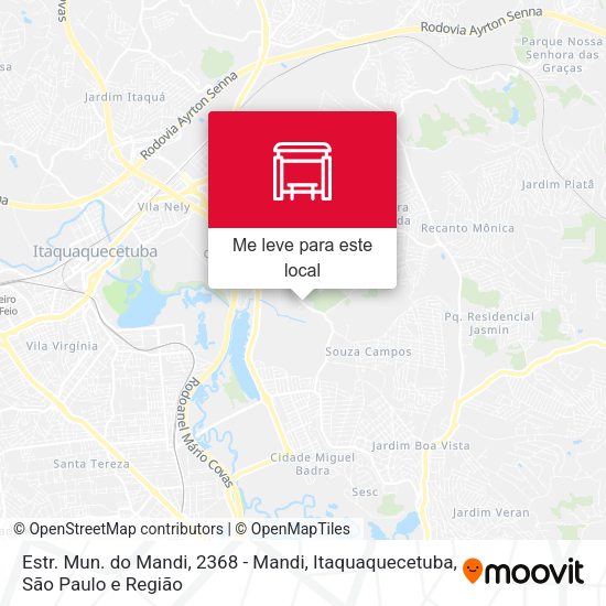 Estr. Mun. do Mandi, 2368 - Mandi, Itaquaquecetuba mapa