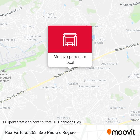 Rua Fartura, 263 mapa