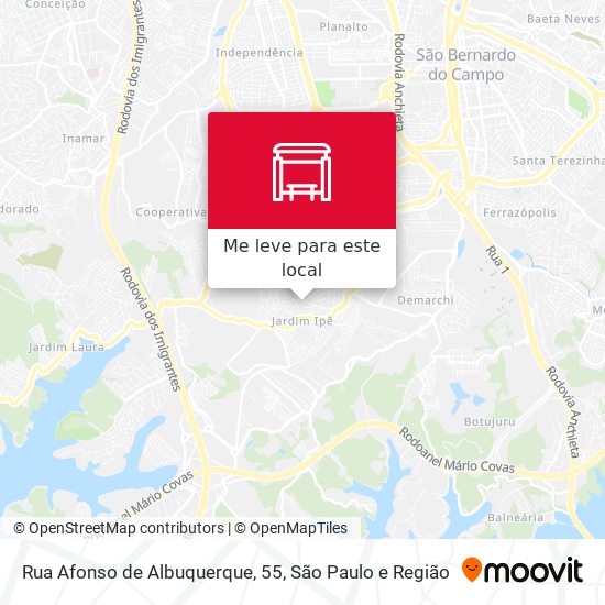 Rua Afonso de Albuquerque, 55 mapa