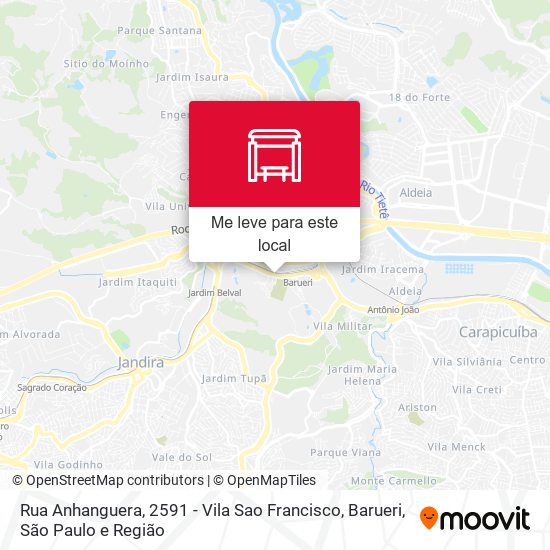 Rua Anhanguera, 2591 - Vila Sao Francisco, Barueri mapa