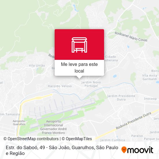 Estr. do Saboó, 49 - São João, Guarulhos mapa