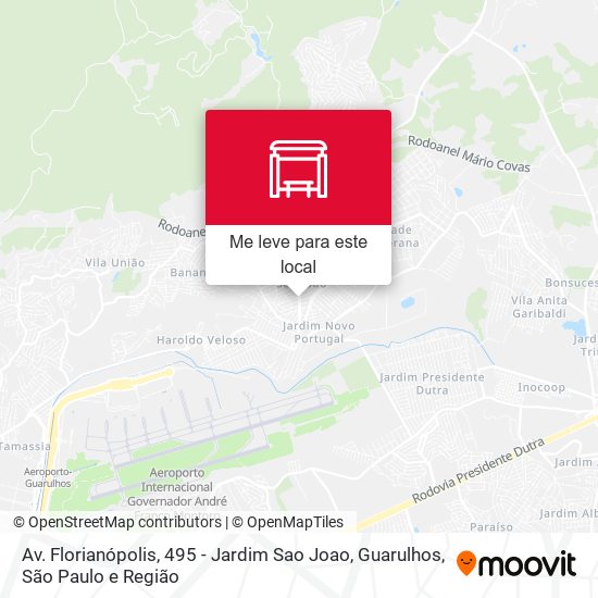 Av. Florianópolis, 495 - Jardim Sao Joao, Guarulhos mapa