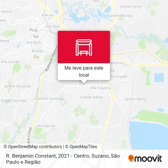 R. Benjamin Constant, 2021 - Centro, Suzano mapa