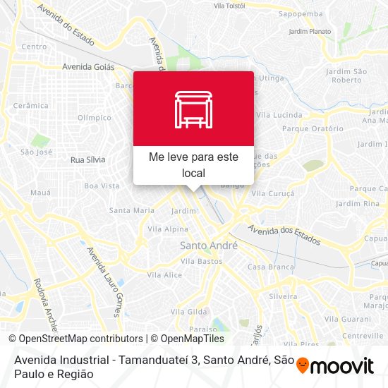 Avenida Industrial - Tamanduateí 3, Santo André mapa