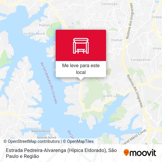 Estrada Pedreira-Alvarenga (Hípica Eldorado) mapa