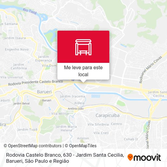 Rodovia Castelo Branco, 630 - Jardim Santa Cecilia, Barueri mapa