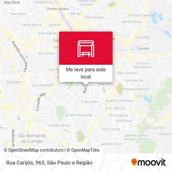 Rua Carijós, 965 mapa