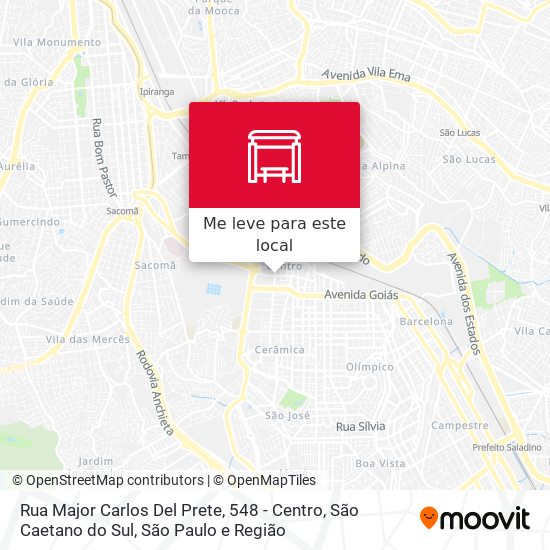 Rua Major Carlos Del Prete, 548 - Centro, São Caetano do Sul mapa