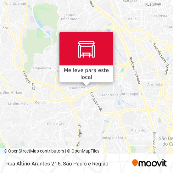 Rua Altino Arantes 216 mapa