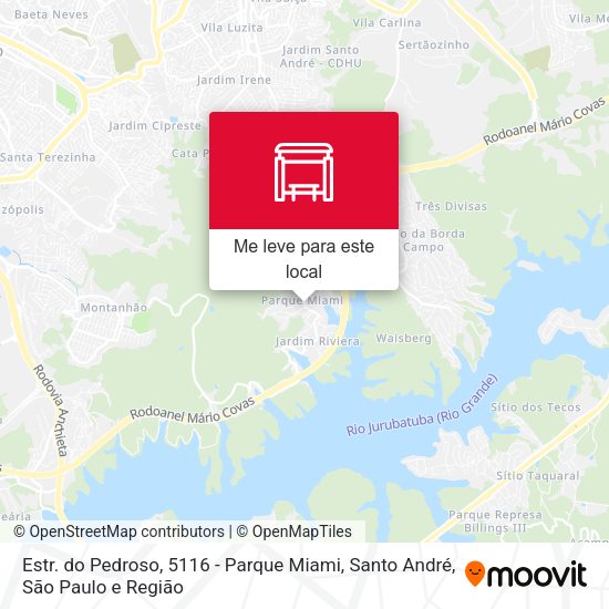 Estr. do Pedroso, 5116 - Parque Miami, Santo André mapa
