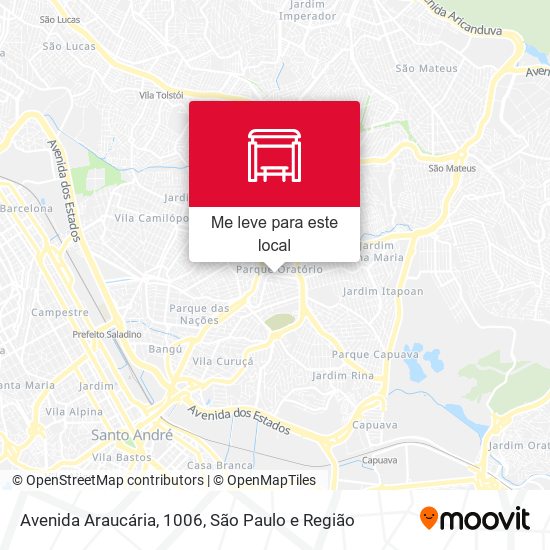 Avenida Araucária, 1006 mapa
