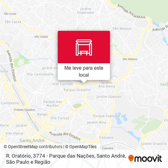 R. Oratório, 3774 - Parque das Nações, Santo André mapa