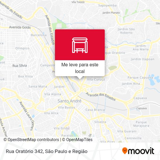 Rua Oratório 342 mapa