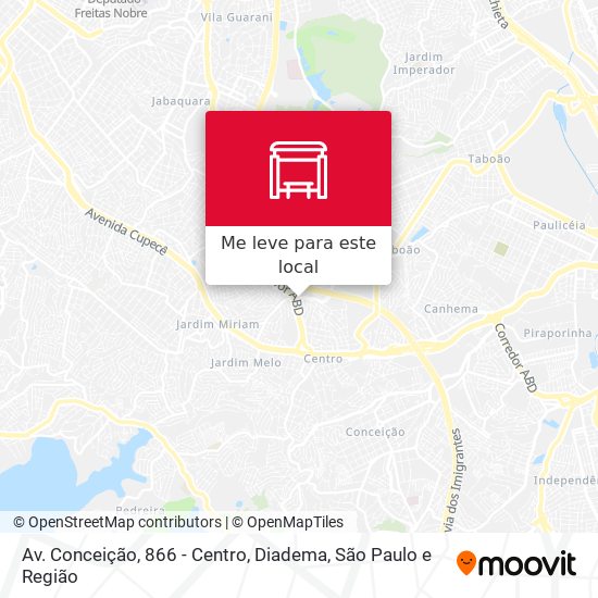 Av. Conceição, 866 - Centro, Diadema mapa