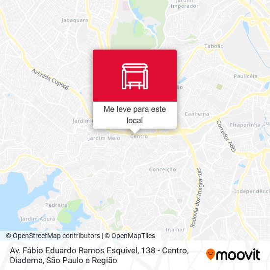 Av. Fábio Eduardo Ramos Esquivel, 138 - Centro, Diadema mapa