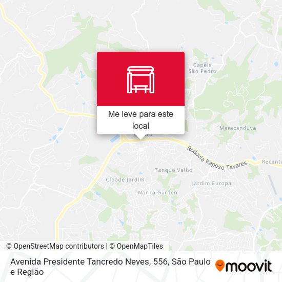Avenida Presidente Tancredo Neves, 556 mapa