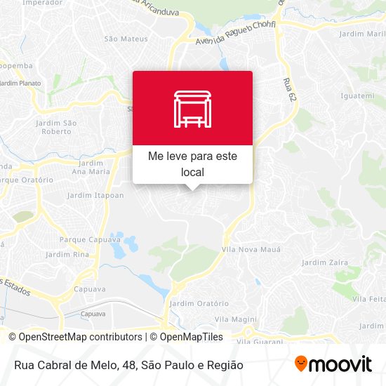 Rua Cabral de Melo, 48 mapa