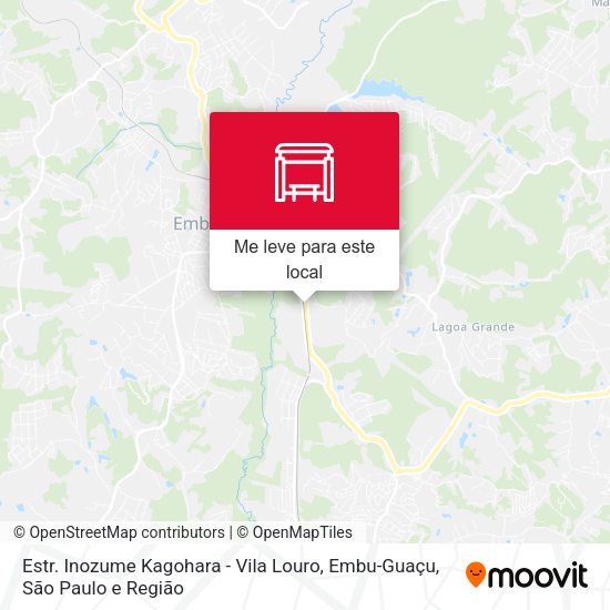Estr. Inozume Kagohara - Vila Louro, Embu-Guaçu mapa