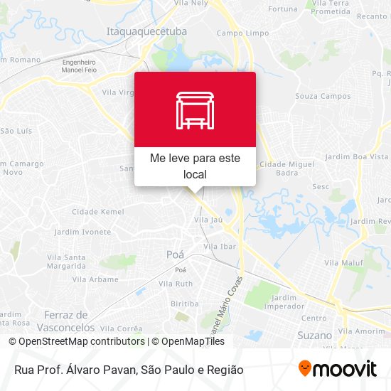Rua Prof. Álvaro Pavan mapa