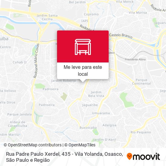 Rua Padre Paulo Xerdel, 435 - Vila Yolanda, Osasco mapa