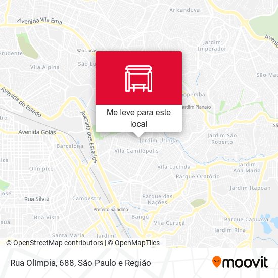 Rua Olímpia, 688 mapa