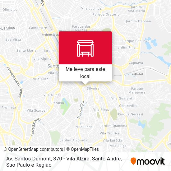 Av. Santos Dumont, 370 - Vila Alzira, Santo André mapa