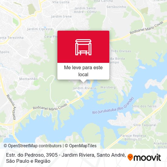 Estr. do Pedroso, 3905 - Jardim Riviera, Santo André mapa