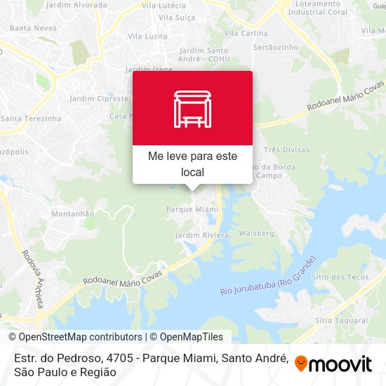 Estr. do Pedroso, 4705 - Parque Miami, Santo André mapa