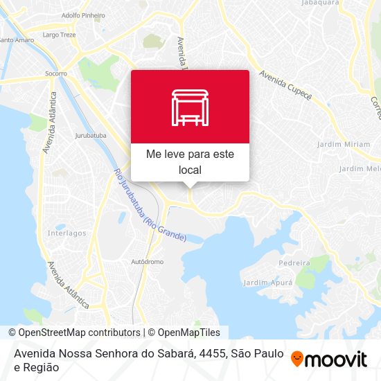 Avenida Nossa Senhora do Sabará, 4455 mapa