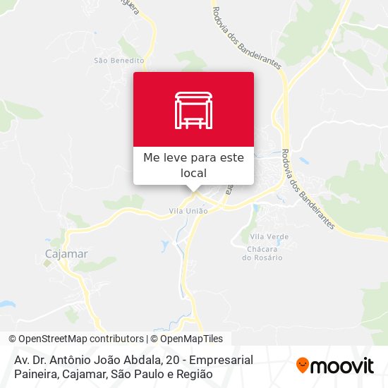 Av. Dr. Antônio João Abdala, 20 - Empresarial Paineira, Cajamar mapa