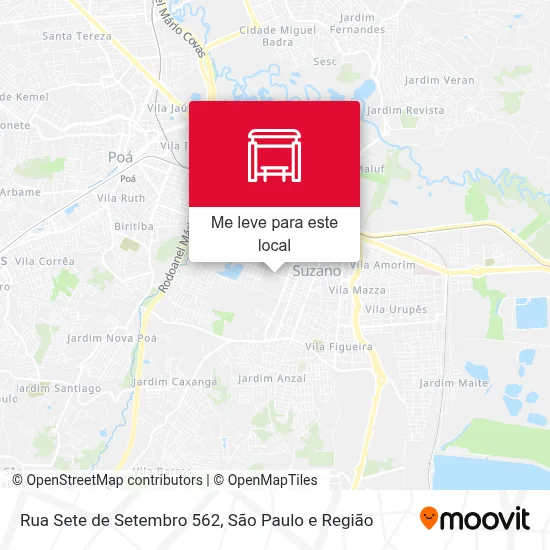 Rua Sete de Setembro 562 mapa