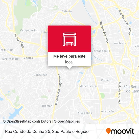 Rua Condé da Cunha 85 mapa