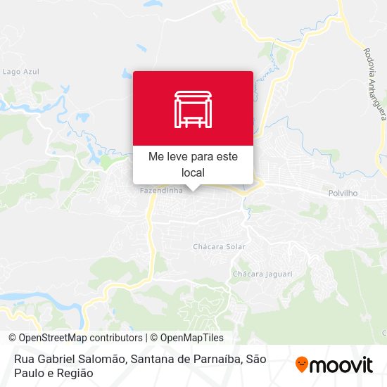 Rua Gabriel Salomão, Santana de Parnaíba mapa