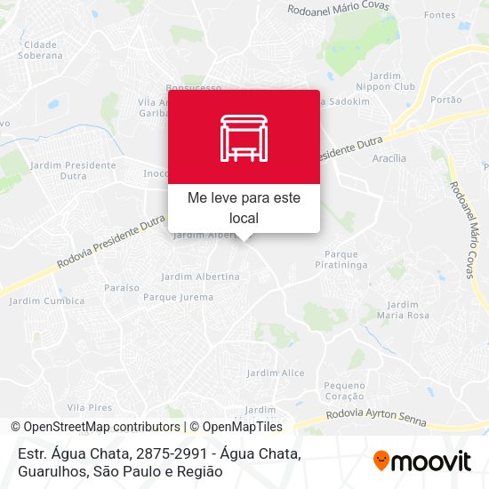 Estr. Água Chata, 2875-2991 - Água Chata, Guarulhos mapa