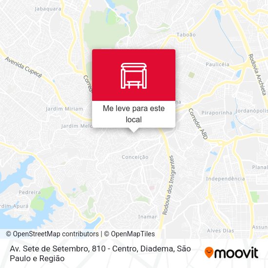 Av. Sete de Setembro, 810 - Centro, Diadema mapa