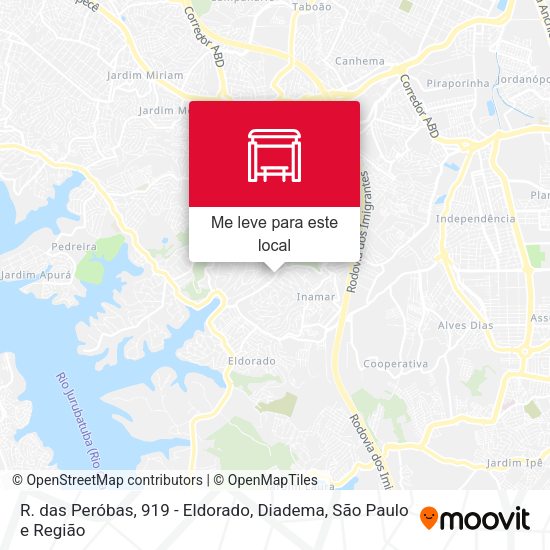 R. das Peróbas, 919 - Eldorado, Diadema mapa