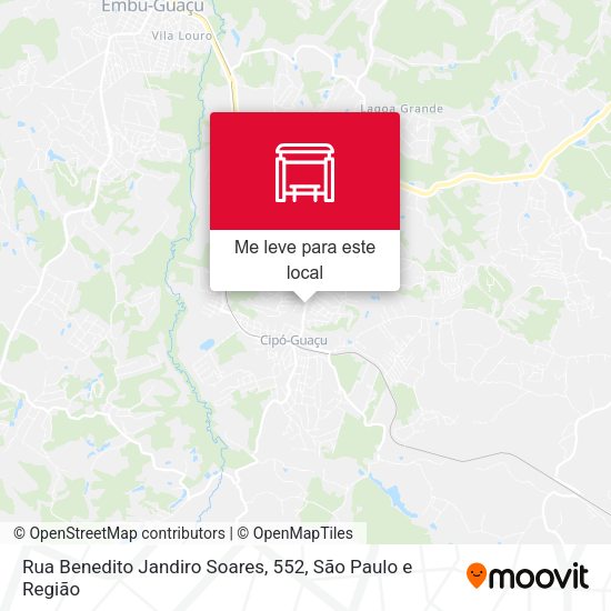 Rua Benedito Jandiro Soares, 552 mapa