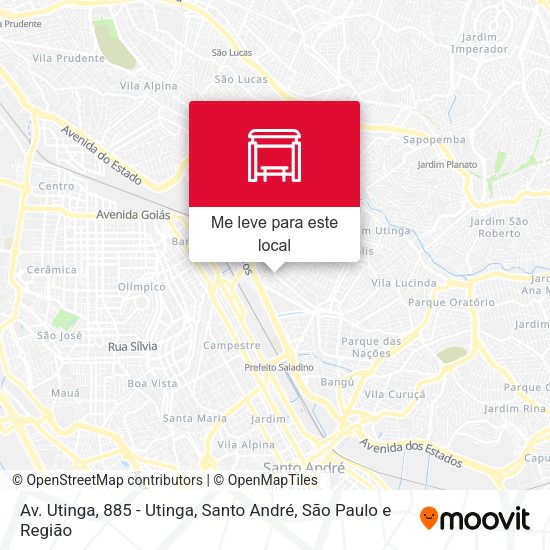 Av. Utinga, 885 - Utinga, Santo André mapa