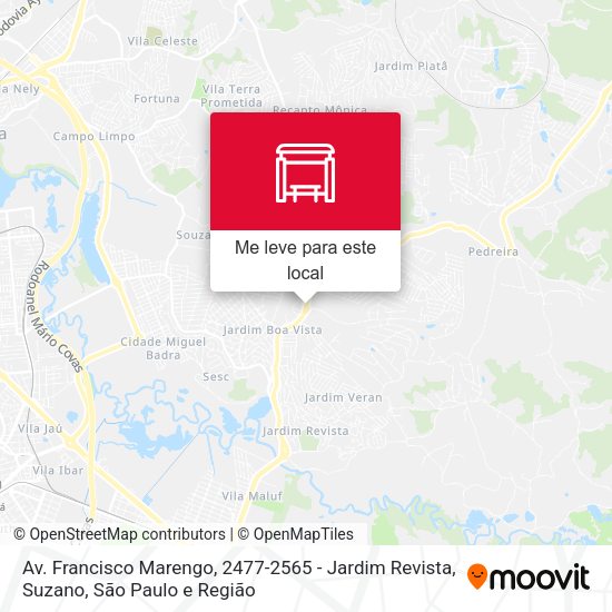 Av. Francisco Marengo, 2477-2565 - Jardim Revista, Suzano mapa