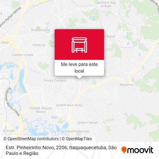 Estr. Pinheirinho Novo, 2206, Itaquaquecetuba mapa