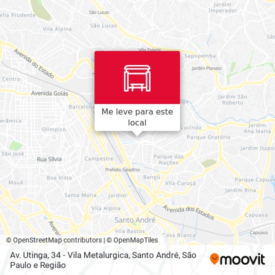 Av. Utinga, 34 - Vila Metalurgica, Santo André mapa