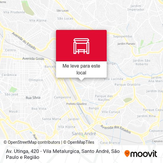 Av. Utinga, 420 - Vila Metalurgica, Santo André mapa