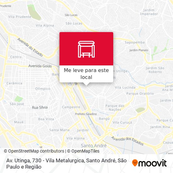 Av. Utinga, 730 - Vila Metalurgica, Santo André mapa
